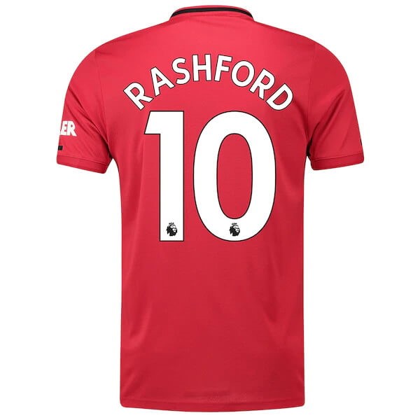 Replicas Camiseta Manchester United NO.10 Rashford 1ª 2019/20 Rojo